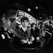 BEATLES, THE - PAUL MCCARTNEY - Fish eye lens photograph taken during The Beatles second... Fish eye