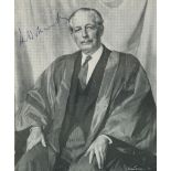 MACMILLAN, HAROLD - Black and white print reproduction of the portrait of Harold... Black and