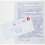 NILSEN, DENNIS - Autograph letter signed expressing Nilsen Autograph letter signed ("Des Nilsen")