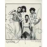 QUEEN - Black and white promotional photograph of the Queen taken by David... Black and white
