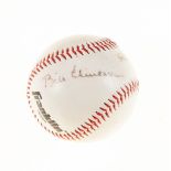 CLINTON, BILL AND HILLARY - Baseball signed by Bill Clinton and Hillary Rodham Clinton Baseball