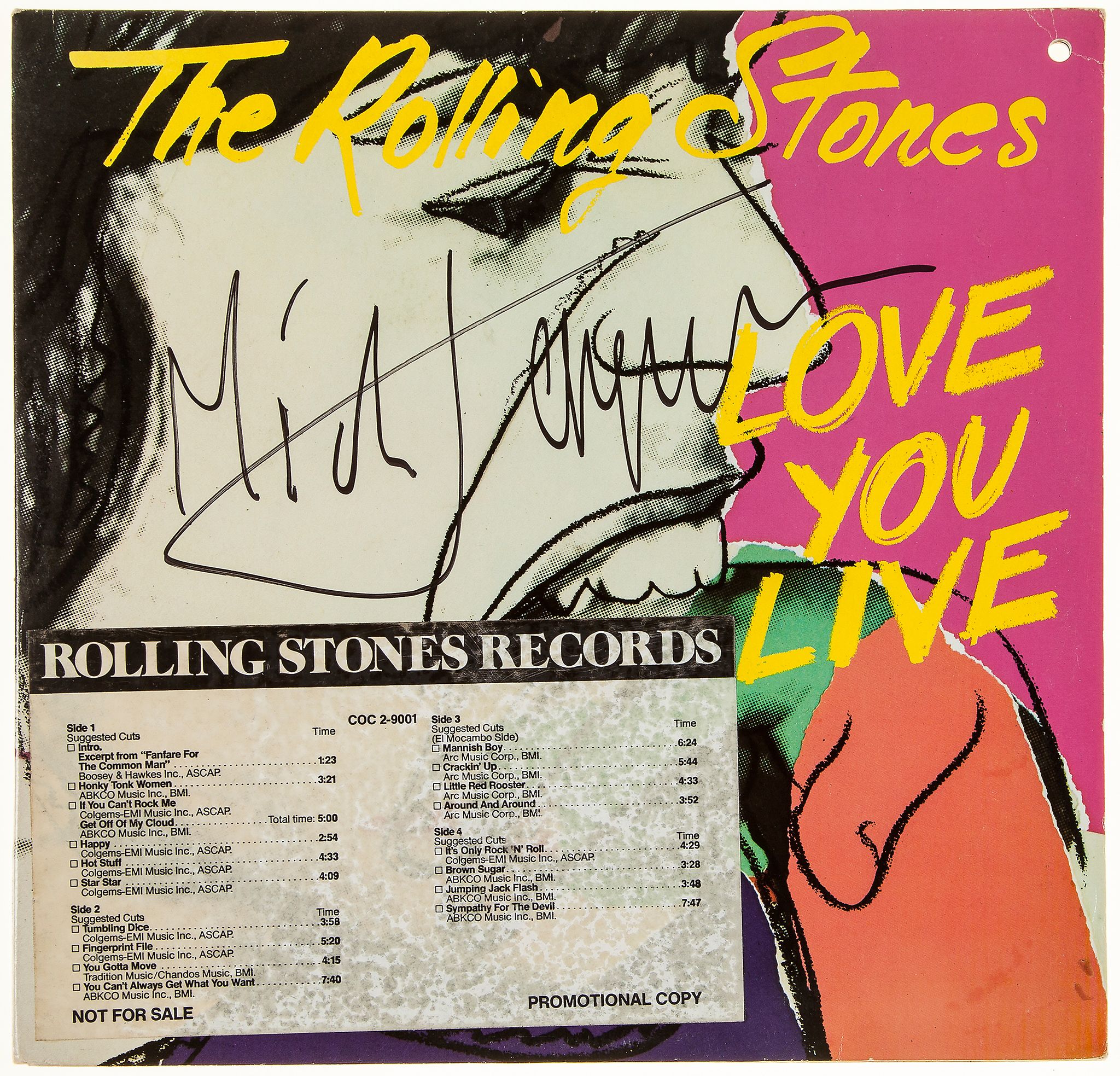 ROLLING STONES - Rare promotional copy of the double 12" album 'Love You Live Rare promotional - Image 2 of 2