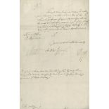 PEPYS, SAMUEL - Letter signed , to Colonel Robert Whiteley Letter signed ("SPepys"), to Colonel