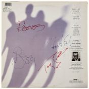 TIN MACHINE - 12" vinyl copy of the eponymous album, signed on reverse sleeve... 12" vinyl copy of