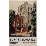 BLAKE - BURY ST. EDMUNDS, British Raiiways lithographic poster in colours, printed by Stafford  &