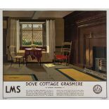 WILKINSON, Norman - DOVE COTTAGE, GRASMERE, LMS lithographic poster in colours, printed by John