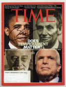 OBAMA, BARACK - Copy of Time Magazine showing the current American President... Copy of Time