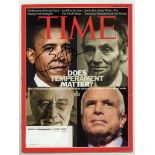 OBAMA, BARACK - Copy of Time Magazine showing the current American President... Copy of Time