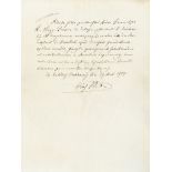POPE PIUS X - Autograph letter signed , sending his blessings to Francis... Autograph letter