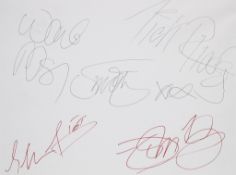 DURAN DURAN - Complete set of signatures obtained at Amnesty International's Complete set of