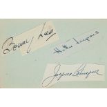 AUTOGRAPH ALBUM - INCL. RICHARD BURTON - Autograph album with clipped and pasted signatures of