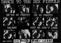 SEX PISTOLS - Original Virgin Records promotional poster for the Sex Pistols... Original Virgin