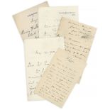 MISCELLANEOUS COLLECTION - WRITERS, SCHOLARS - Collection of autograph letters and cards signed by