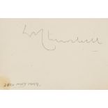 AUTOGRAPH ALBUM INCL. WINSTON CHURCHILL - Autograph album including the signatures of Winston