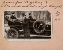 AUTOGRAPH ALBUM - ACTORS & ENTERTAINERS 1911-1912 - Autograph album containing signatures by early