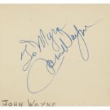 AUTOGRAPH ALBUM - INCL. JOHN WAYNE - Autograph album with signatures of American and British