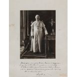 POPE PIUS X - Full-length photograph by Giuseppe Felici of Pope Pius X wearing... Full-length
