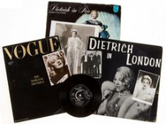 DIETRICH, MARLENE & OTHERS - Large collection of photographs, books, magazines Large collection of