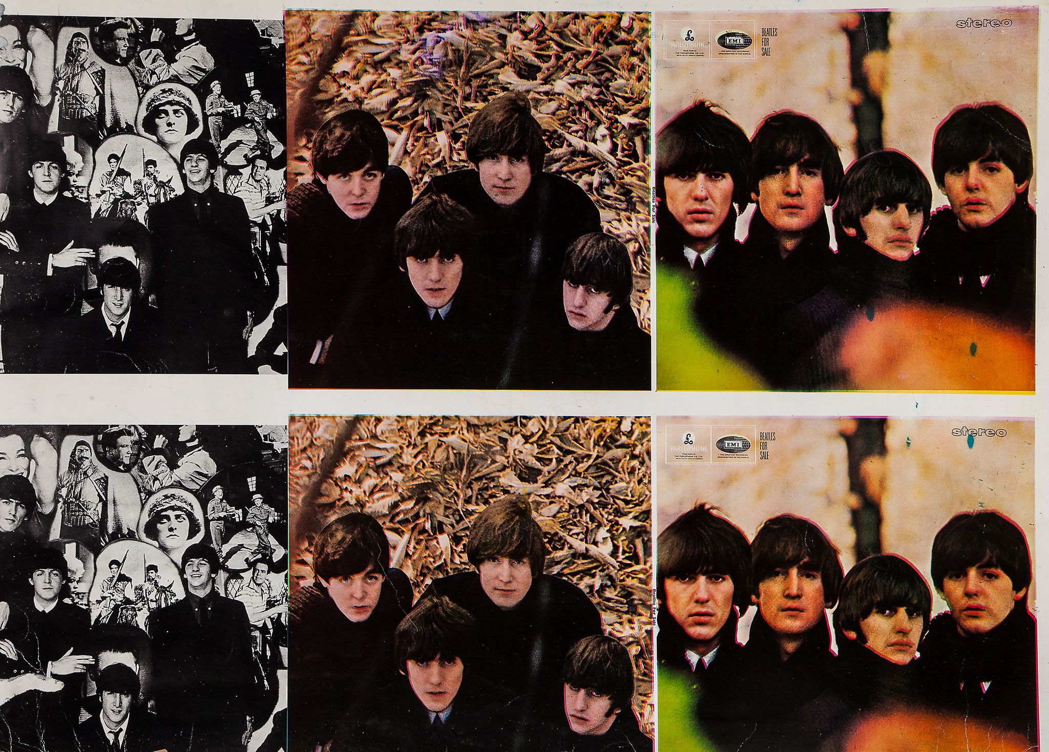 BEATLES, THE - Printers proof for the 1964 Parlophone Records album Beatles For Sale Printers