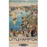 ALLINSON, Adrian Paul (4695111890-1959) - LITTLEHAMPTON. British Railways lithographic poster in