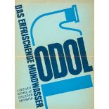 ANONYMOUS - ODOL, Das Erfrischende Mundwasser lithographic poster in colours, c.1930,  cond A-,