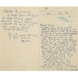 KRAY, RONALD - Autograph letter signed to a recipient named John Autograph letter signed ('Ron')