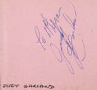 AUTOGRAPH ALBUM - INCL. JUDY GARLAND - Autograph album with signatures of American and European