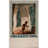 HERRICK, Frederick Charles - CHISLEHURST CAVES lithographic poster in colours, 1931, printed by