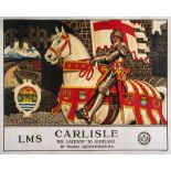 GREIFFENHAGEN, Maurice (1862-1931) - CARLISLE, LMS lithographic poster in colours, 1924, printed