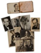 ACTORS & ENTERTAINERS - Two autograph albums with signatures by British actors Two autograph