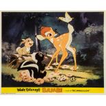 DISNEY, WALT - Album containing 31 Disney lobby cards from feature films such as... Album containing