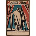 BRODZKY, Horace Asher (1885-1969) - MAETERLINK'S MONNA VANNA, Queens Theatre lithographic poster