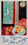 MATISSE, Henri (1868-1944) - NICE TRAVAIL & JOIE lithographic poster in colours, 1947, printed by