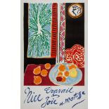MATISSE, Henri (1868-1944) - NICE TRAVAIL & JOIE lithographic poster in colours, 1947, printed by