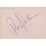 AUTOGRAPH ALBUM - ENTERTAINERS - Autograph album with signatures by entertainers, actors and