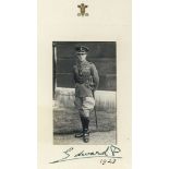 EDWARD, PRINCE OF WALES - Portrait photograph of Edward Prince of Wales by Vandyk showing...