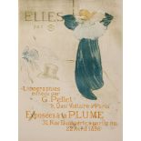 TOULOUSE-LAUTREC, Henri de (1864-1901) - ELLE lithographic poster in colours, 1896, cond. A,