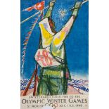 CARIGIET, Alois (1902-1985) - OLYMPIC WINTER GAMES, St. Moritz, 1948 lithographic poster in colours,