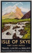 SCHABELSKY - ISLE OF SKYE,  LNER lithographic poster in colours, printed by Vincent Brooks,