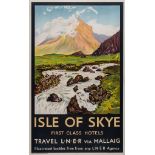 SCHABELSKY - ISLE OF SKYE,  LNER lithographic poster in colours, printed by Vincent Brooks,