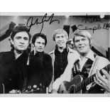 CASH, JOHNNY & GLEN CAMPBELL - Black and white photograph of Johnny Cash, Glen Campbell Black and