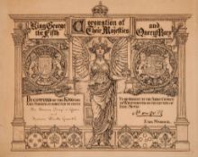 GEORGE V, KING - CORONATION - Official invitation for the Serbian Ambassador and his wife to