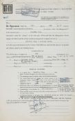 KING, FREDDIE - Original typed contract for a performance by Freddie King at the... Original typed