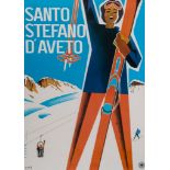 PUPPO, Mario (1905-1977) - SANTO STEFANO D'AVETO, ENIT offset lithographic poster in colours,