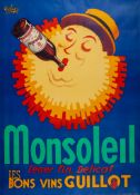 ROBYS (ROBERT WOLFF, 1916-?) - MON SOLEIL lithographic poster in colours, c.1930, printed by