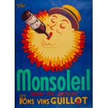 ROBYS (ROBERT WOLFF, 1916-?) - MON SOLEIL lithographic poster in colours, c.1930, printed by