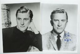 DOUGLAS, KIRK - Black and white, head and shoulders publicity photograph of Kirk... Black and white,