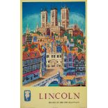LEE, Kerry - LINCOLN, British Railways lithographic poster in colours, 1953, printed by R.B.