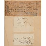 AUTOGRAPH ALBUM - INCL. CHARLES DICKENS - Autograph album. mostly late nineteenth century,