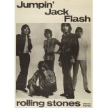 ROLLING STONES - Original promotional poster for the Rolling Stones' single 'Jumpin Original